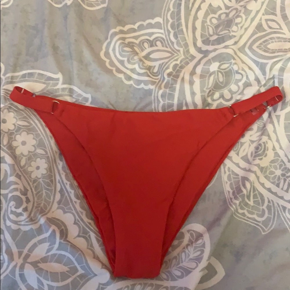 Red Thong Swim Bottom